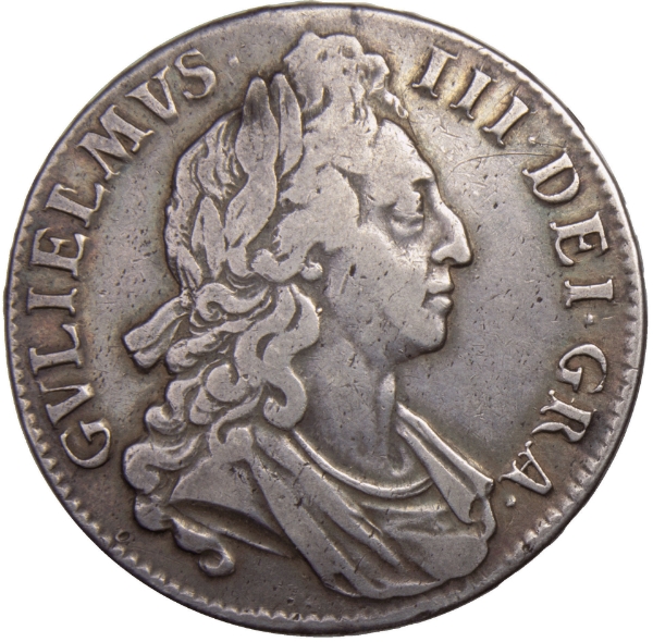 1696 Crown VF_obv