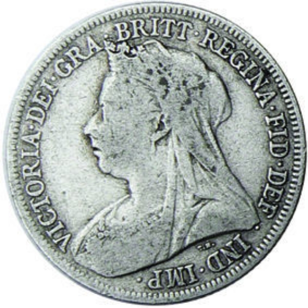 Picture of Victoria, Shilling (Old Head) 1901 VG