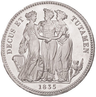 William IV, 3 Graces Cupro-Nickel Patina_Rev