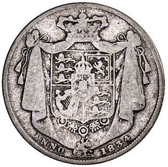 William IV_Halfcrown_Very_Good-rev