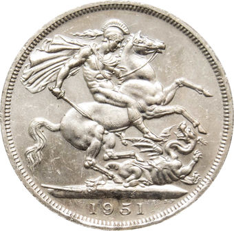1951 Crown (Festival of Britain) Unc_rev