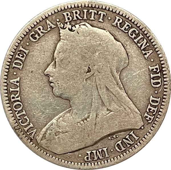 Picture of Victoria, Shilling (Old Head) 1893 VG