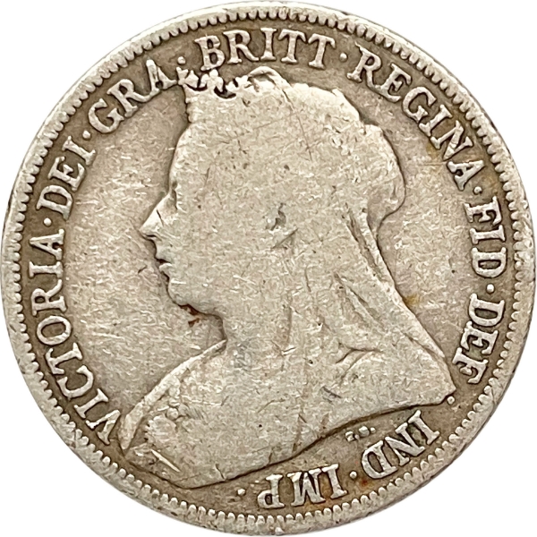 Picture of Victoria, Shilling (Old Head) 1894 VG