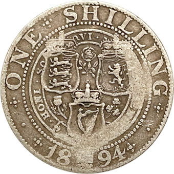 Picture of Victoria, Shilling (Old Head) 1894 VG