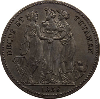 Picture of William IV, 3 Graces Bronzed Copper