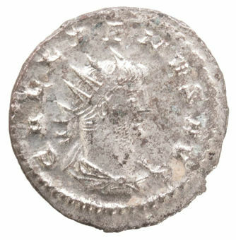 Gallienus. A.D. 253-268. Antioch - A.D. 267. Silvered Æ Ant. SOLI INVICTO_obv