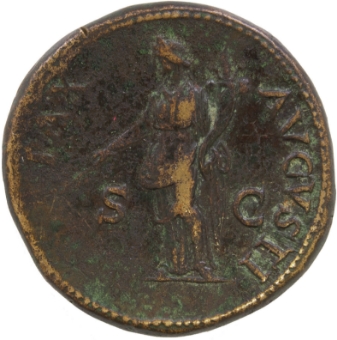 Vespasian. A.D 69-79. Rome - A.D. 71. Æ Sestertius. PAX AVGVSTI_rev