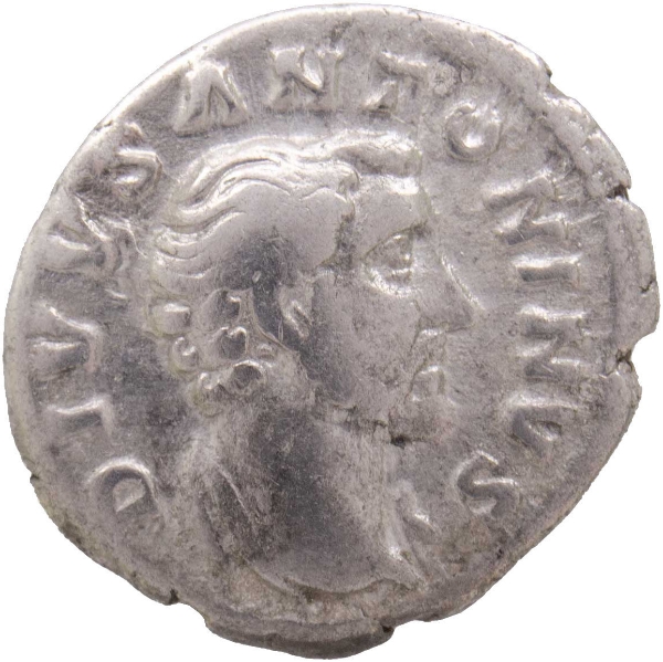 Antoninus Pius, AD 138-161. Silver Denarius, Rome AD 161. 'CONSECRATIO_obv