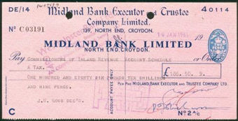 Picture of Midland Bank Ltd., 139 North End Croydon, 19(60), special printing