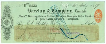 Picture of 54 Lombard St., 18(98), Barclay, Bevan, Tritton, Ransom, Bouverie & Co., OTG 2.3