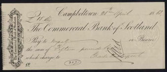 Picture of Commercial Bank of Scotland, Campbeltown, 18(63)