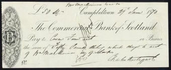 Picture of Commercial Bank of Scotland, Campbeltown, 18(70)