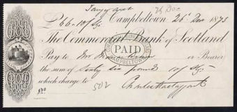 Picture of Commercial Bank of Scotland, Campbeltown, 18(73)