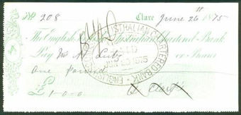 Picture of English, Scottish & Australian Chartered Bank, Clare, 18(75)