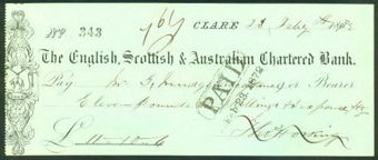 Picture of English, Scottish & Australian Chartered Bank, Clare, 186(71)