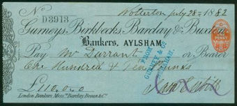 Picture of Gurneys, Birkbecks, Barclay & Buxton, Aylsham, 18(82), Type 3a