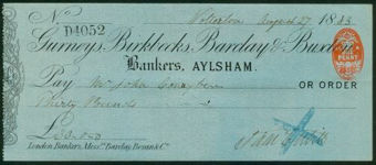 Picture of Gurneys, Birkbecks, Barclay & Buxton, Aylsham, 18(83), Type 3b