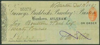 Picture of Gurneys, Birkbecks, Barclay & Buxton, Aylsham, 18(87), Type 4c