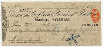 Picture of Gurneys, Birkbecks, Barclay & Buxton, Aylsham, 18(90), Type 4d