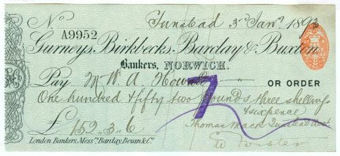 Picture of Gurneys, Birkbecks, Barclay & Buxton, Norwich, 18(93), type 7b