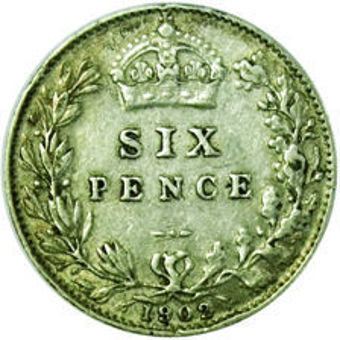 Picture of Edward VII, Type Set Farthing to Halfcrown