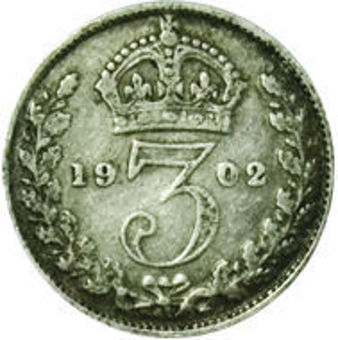 Picture of Edward VII, Type Set Farthing to Halfcrown