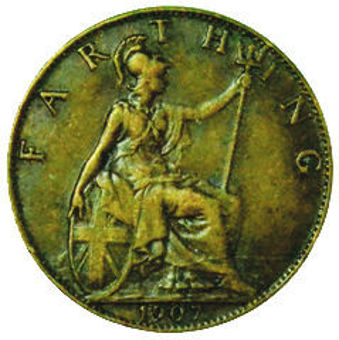 Picture of Edward VII, Type Set Farthing to Halfcrown