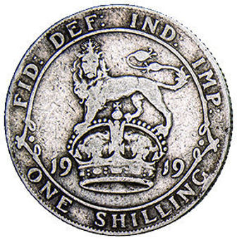 George V Sterling Silver Shilling_rev