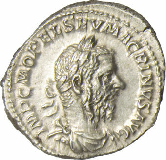 Macrinus, AD 217-218, AR Denarius, SECVRITAS TEMPORVM_obv