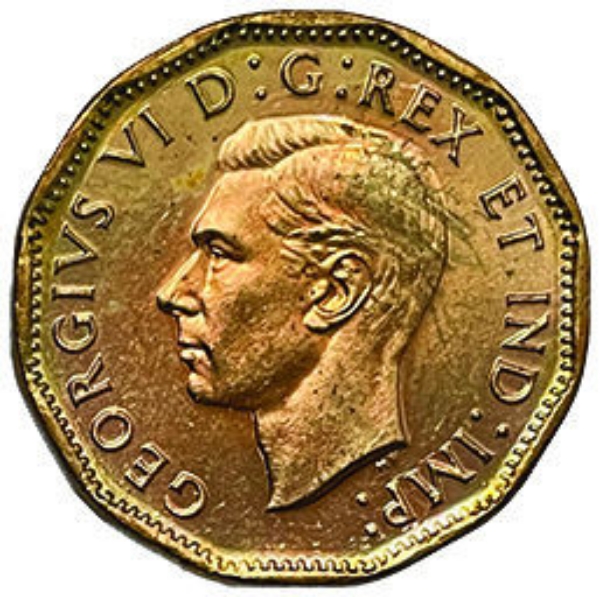 Canada, 'V' 5 Cents 1943  Gem Unc_obv