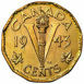 Canada, 'V' 5 Cents 1943  Gem Unc_rev