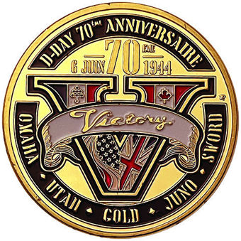 D-Day_6.6.1944_Five_Medallion_Victory_6th_june_obv