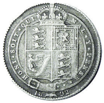 Victoria, Jubilee Head Shilling  Fine_rev