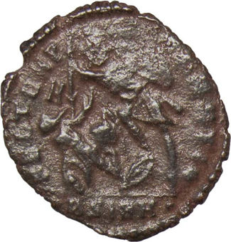 Constantius II Bronze Fine Soldier spearing fallen horseman_rev