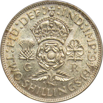 1946 Florin Choice Uncirculated_rev