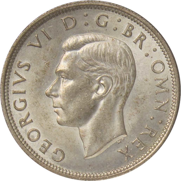 1943 Halfcrown Choice Unc_obv