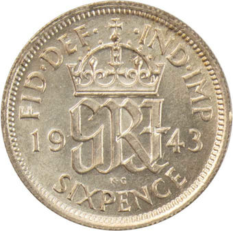 1943 Sixpence_rev