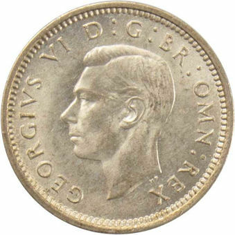 1940 Silver Threepence_obv