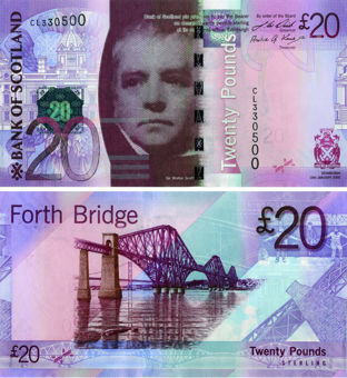 Bank  Scotland £20 2009  P126 Unc