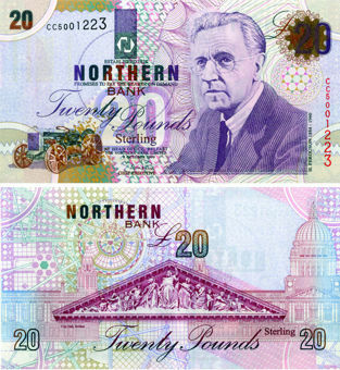 N Ireland Northern Bank £20 1999 P199b  AUnc
