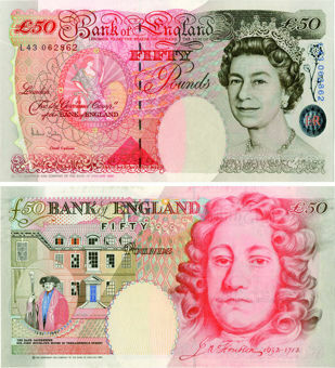 Andrew Bailey Historical £50 B404 Unc_obv