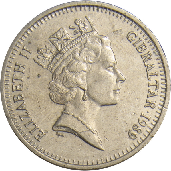 Gibraltar, 10p (Castle) 1989 Unc_obv
