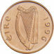 Ireland, 1p 1996 BU_obv