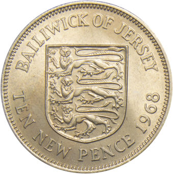 Jersey, 10p 1968 UNC_rev