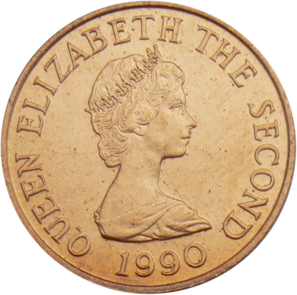 Jersey, 2p 1990 BU_obv