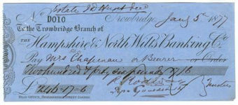 Picture of Hampshire & North Wilts Banking Co., Trowbridge, 18(77)