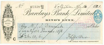 Picture of King's Lynn, Gurneys Bank, 19(31) OTG 103.12d