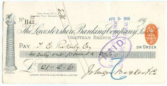 Picture of Leicestershire Banking Company Limited, Grantham, 189(1900)