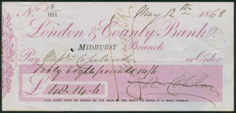 Picture of London & County Bank, Midhurst, 18(68)