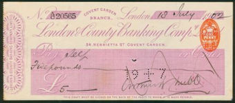 Picture of London & County Banking Co. Ltd., 34, Henrietta St, Covent Garden, 19(02)